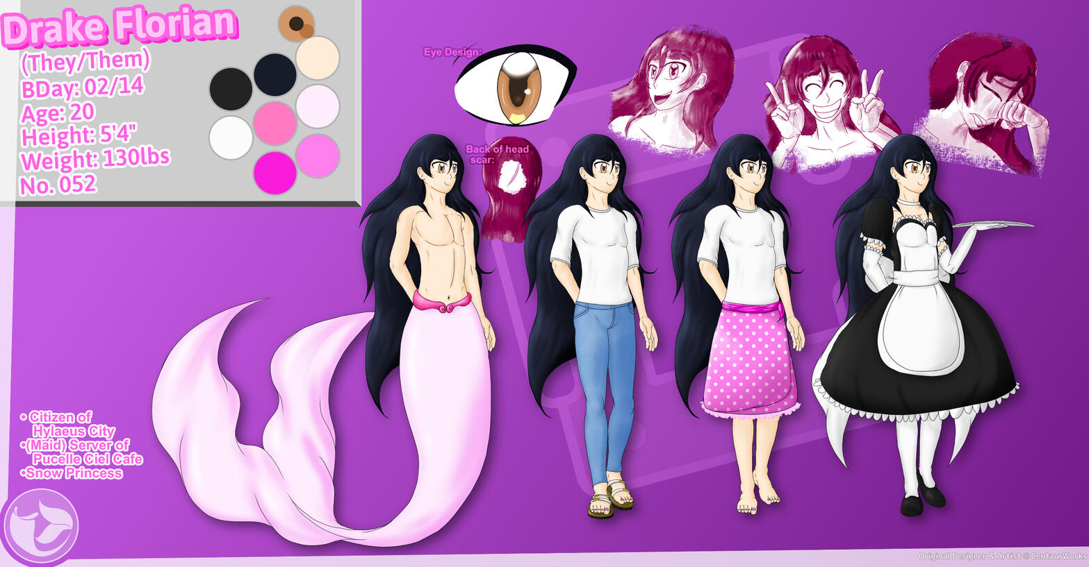 Simple Design: 4 Fullbodies, 3 Sketches